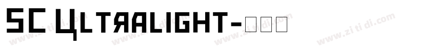 SC Ultralight字体转换